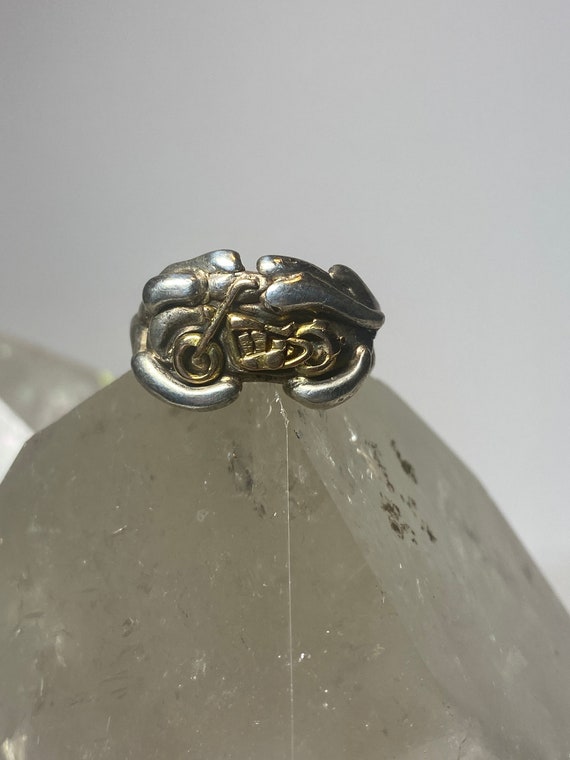 Motorcycle ring biker band southwest sterling sil… - image 9