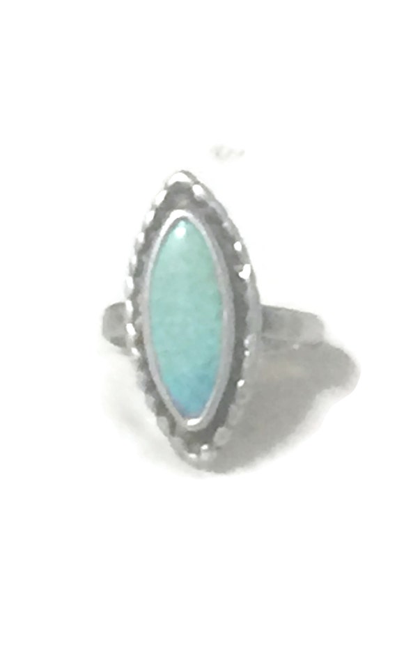 Long Turquoise Ring Green Mint Turquoise Women Gre