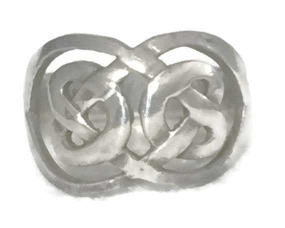 Celtic Knot Ring Size 5 Minus Celtic Knot Band Si… - image 8