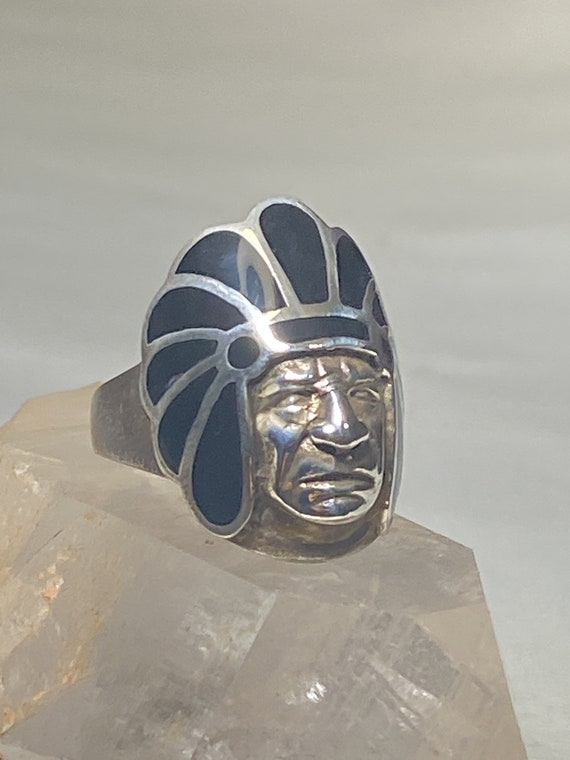 Chief ring southwest feather headdress figurative… - image 9