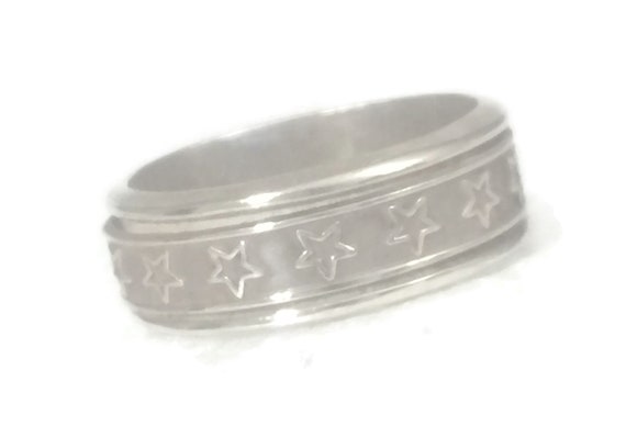 Spinner Star Band Size 13 Minus Men Star Ring Siz… - image 5