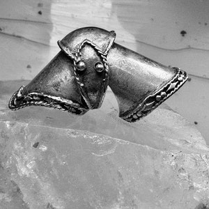 Armour ring size 8.25 Renaissance Festivals sterling silver women men