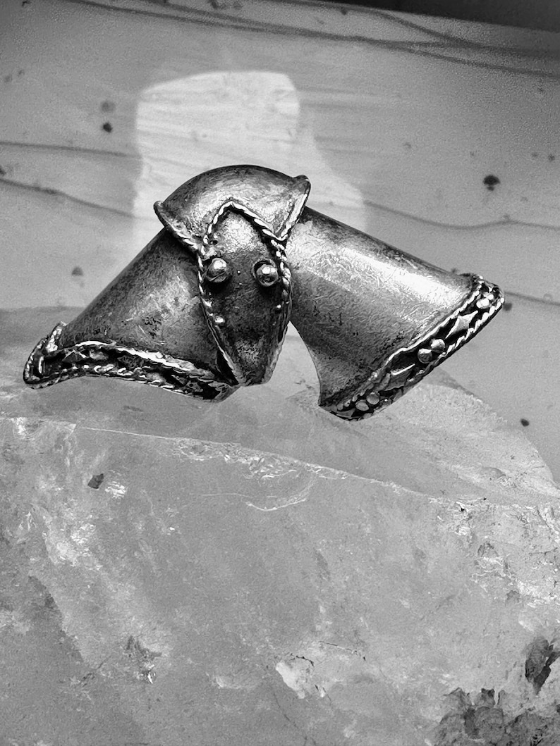 Armour ring size 8.25 Renaissance Festivals sterling silver women men