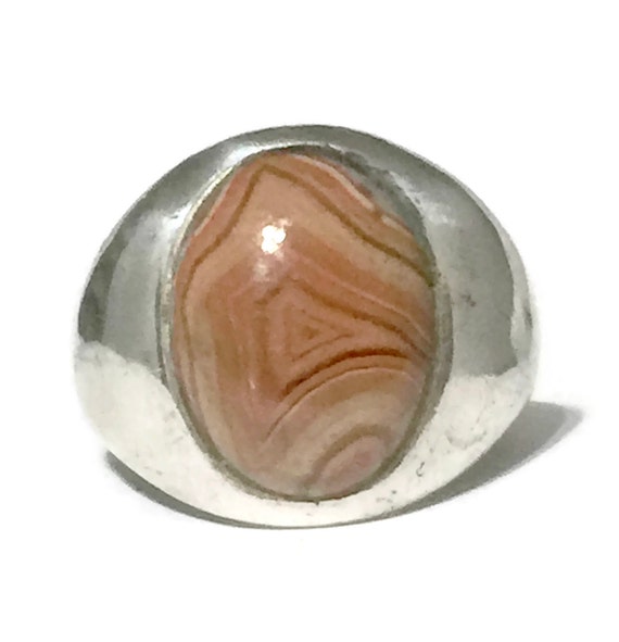 Agate Men Ring Size 10 Plus Agate Ring Size 10 So… - image 1