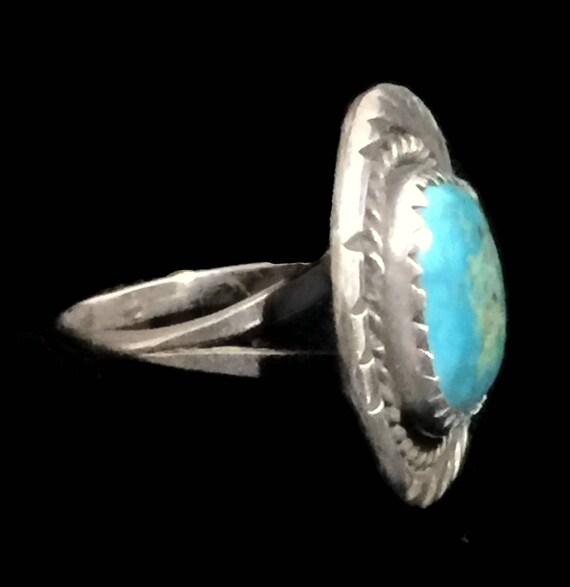 Turquoise Ring Woman Navajo Ring Size 7 Woman Sou… - image 7
