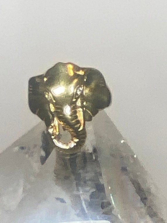 Elephant ring size 7 sterling silver women unknown