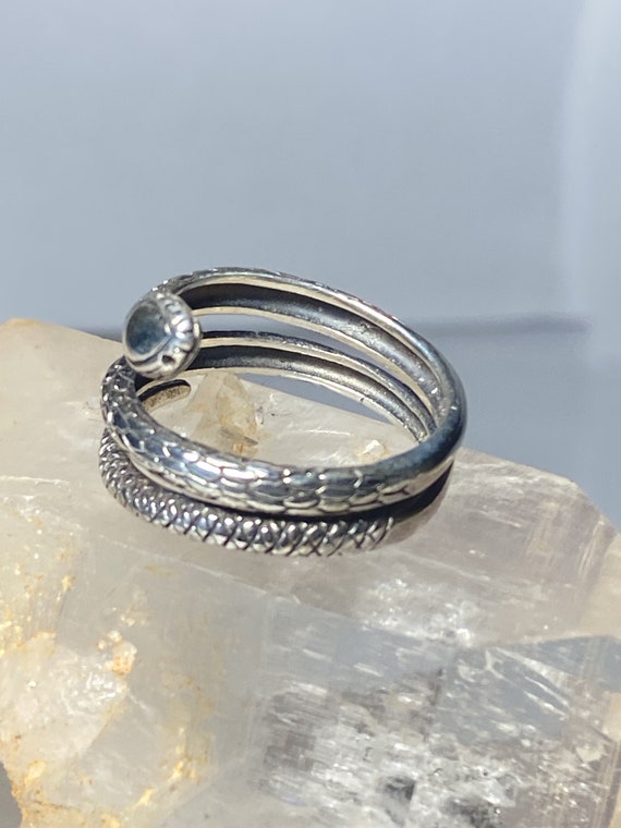 Snake Ring Serpent Band sterling silver women siz… - image 5