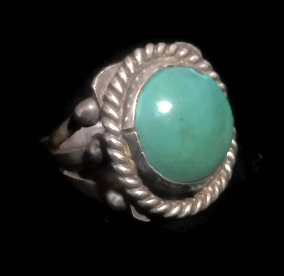 Turquoise Ring Woman Navajo Ring Woman Southwest … - image 9