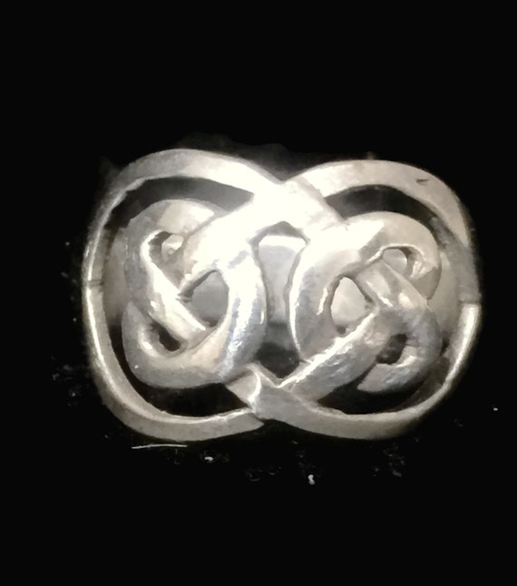 Celtic Knot Ring Size 5 Minus Celtic Knot Band Si… - image 3