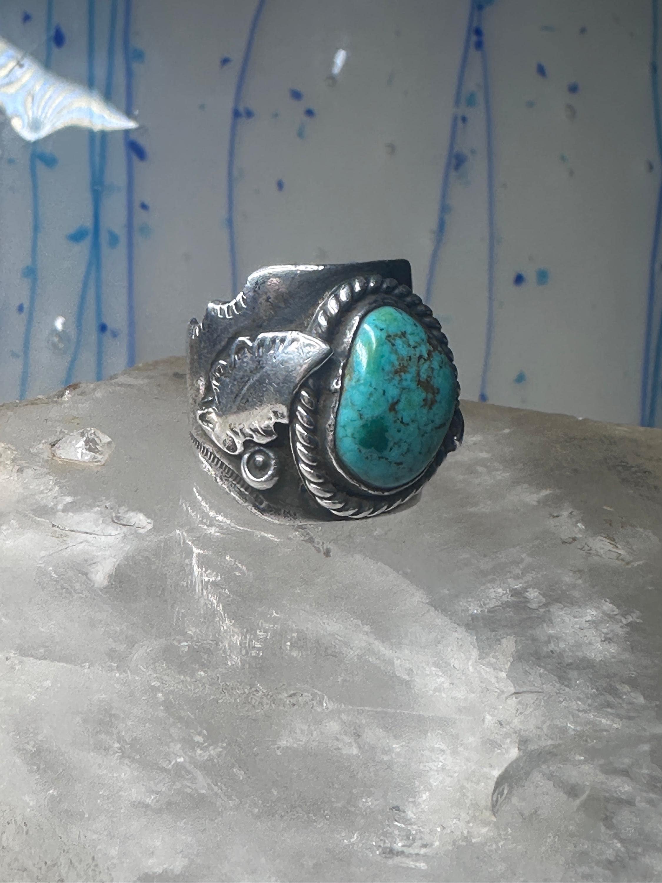 Vintage Heavy Stamped Sterling Silver Cigar Band Ring Approx