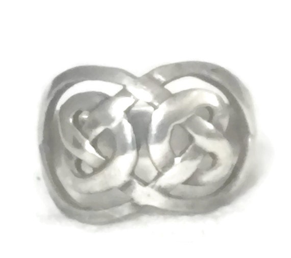 Celtic Knot Ring Size 5 Minus Celtic Knot Band Si… - image 9
