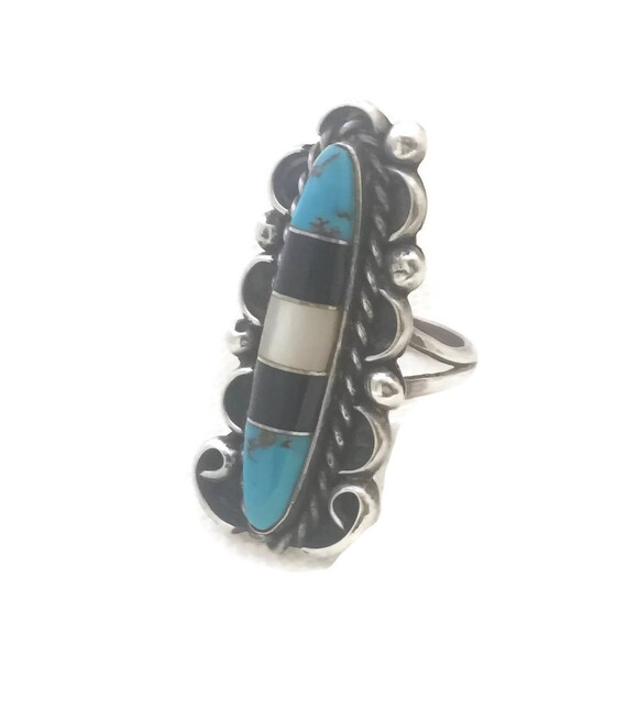 Vintage Sterling Silver Ring Native American Ring