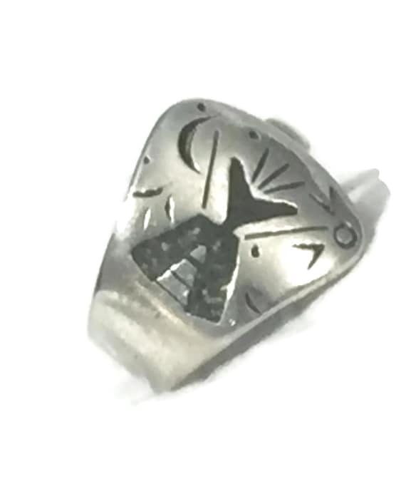 Moon Ring Size 9 Southwest Women Ring Size 9 Sterl
