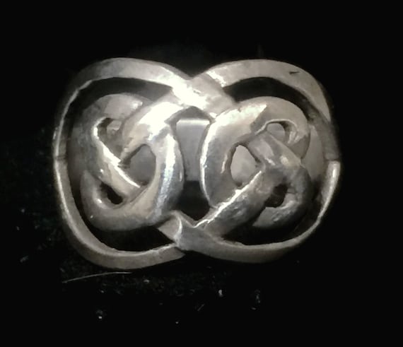 Celtic Knot Ring Size 5 Minus Celtic Knot Band Si… - image 2