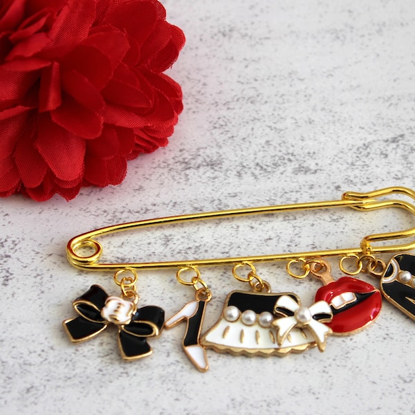 Large Decorative Safety Pins Etsy