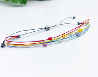 LGBTQ Pride Friendship Bracelet / Ankle Bracelet