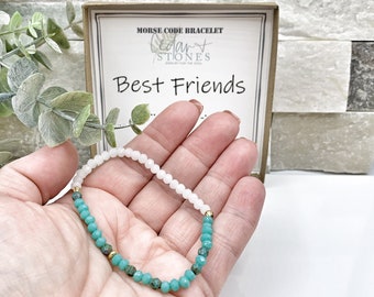Best Friends - Morse Code Bracelet, Gift for Her
