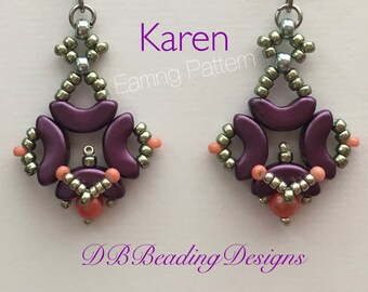 Karen Perlen Ohrringe Muster