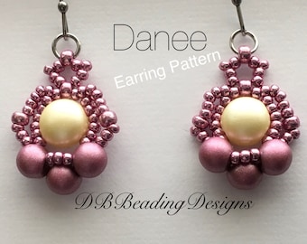 Modèle de boucles d'oreilles en perles Danee, pdf