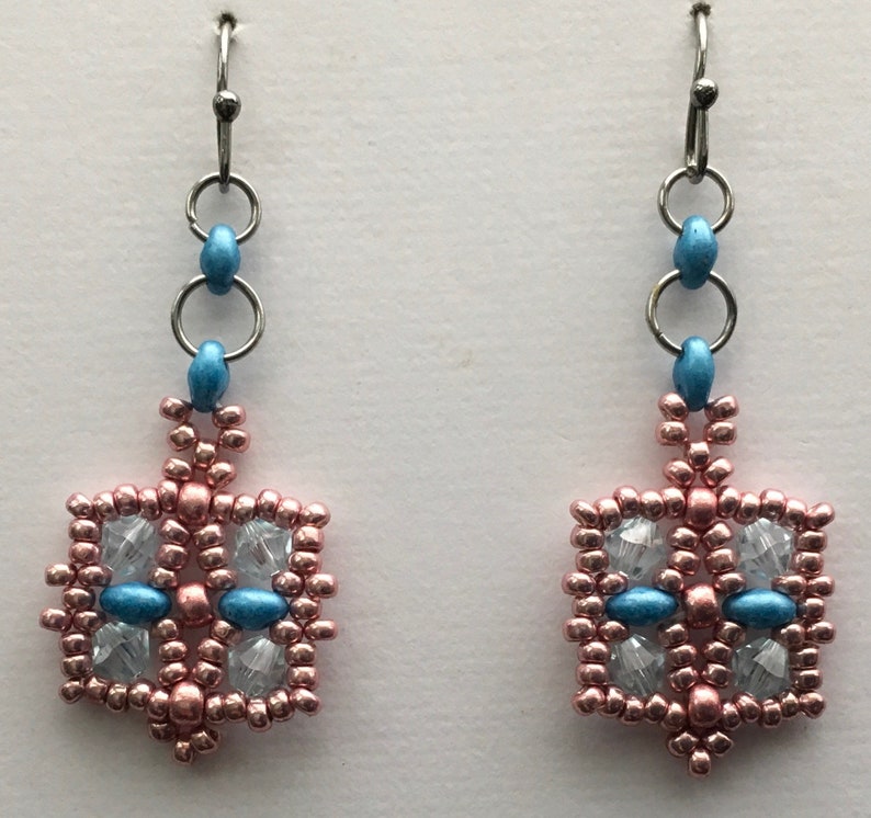 Daisy Beaded Earrings Pattern,pdf Beaded Tutorial