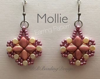 Modello di orecchini con perline Mollie
