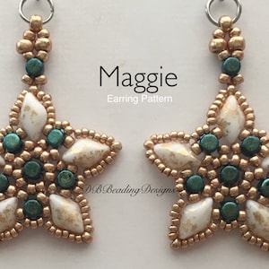 Maggie Beaded Earrings Pattern