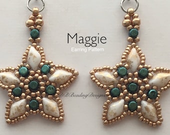 Modello di orecchini con perline Maggie