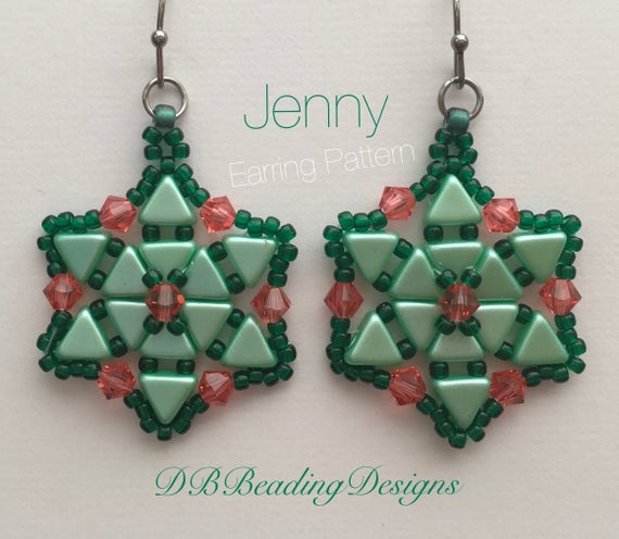 Jenny Beaded Earrings Pattern - Etsy