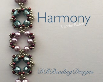 Harmony kralenarmbandpatroon, pdf, kralenhandleiding