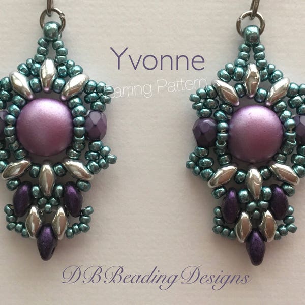 Yvonne Beaded Earrings Pattern