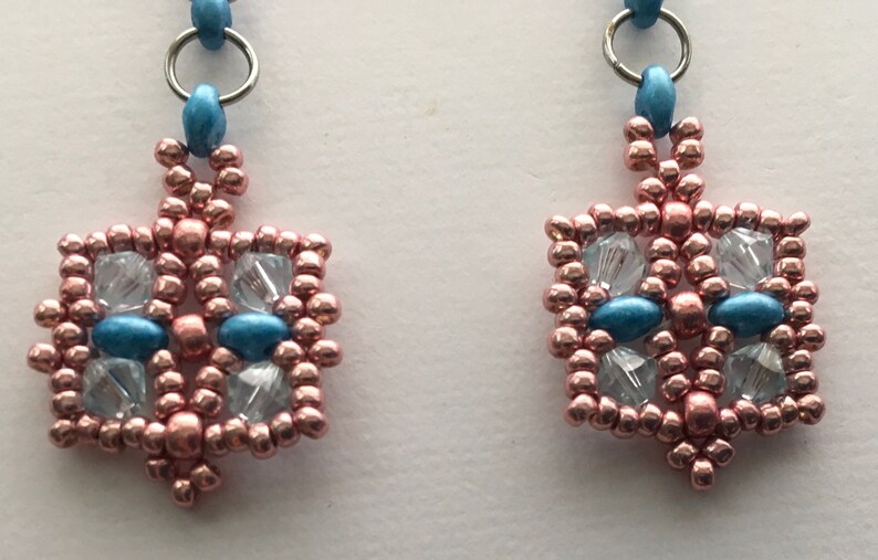 Daisy Beaded Earrings Pattern,pdf Beaded Tutorial