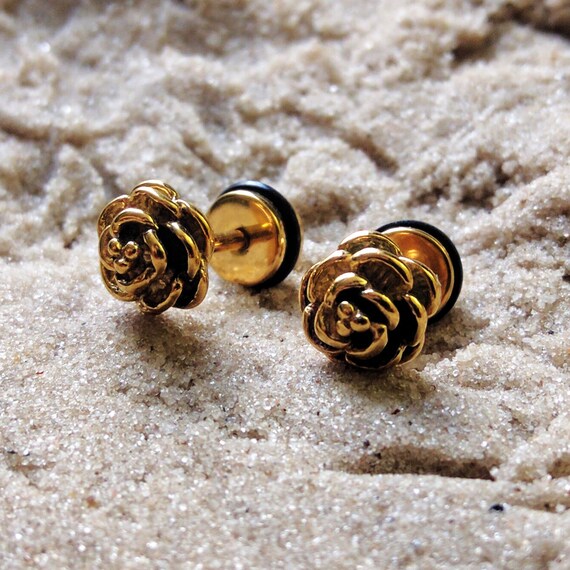 Silver-Tone Brass BYB Plugs Pair of Tribal Hearts Design Spiral Ear Tapers