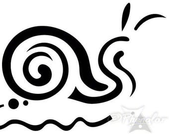 Snail Clean Tattoo Design - Digital format (Vector file)