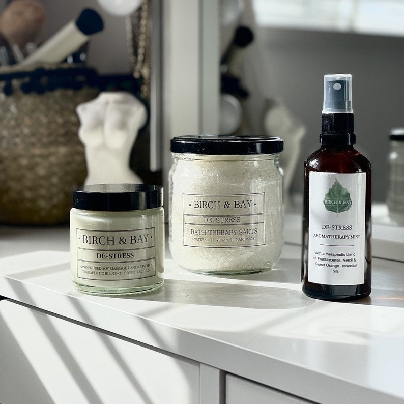 Destress Aromatherapy Gift Set Etsy