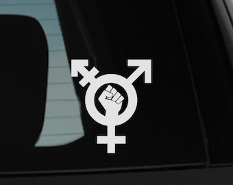 Calcomanía feminista transgénero, pegatina feminista transgénero, (ID 3535)