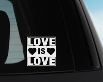 Love is Love decal, Love is Love Sticker, (ID 3536)