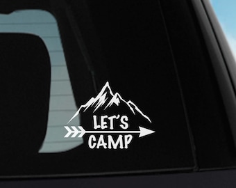 Camping Decal, Camping Sticker, ID 503