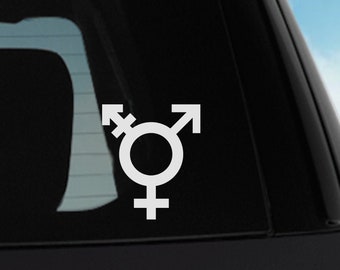 calcomanía transgénero, pegatina transgénero, (ID 3536)
