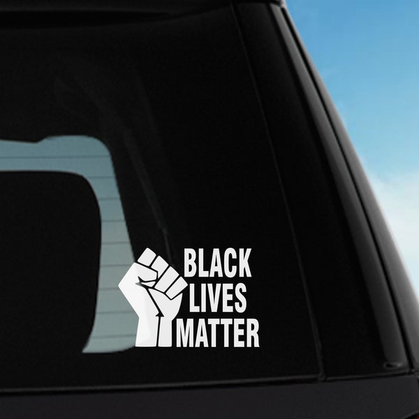 Black Lives Matter car window decal, blm decal, Black Lives Matter car decal, vinyl sticker, drinkware sticker