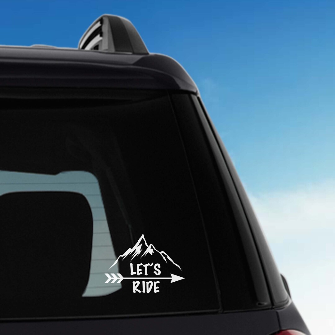 Bike Riding Decal, Bicycle Riding Sticker, Mountain Bike Decal ...
