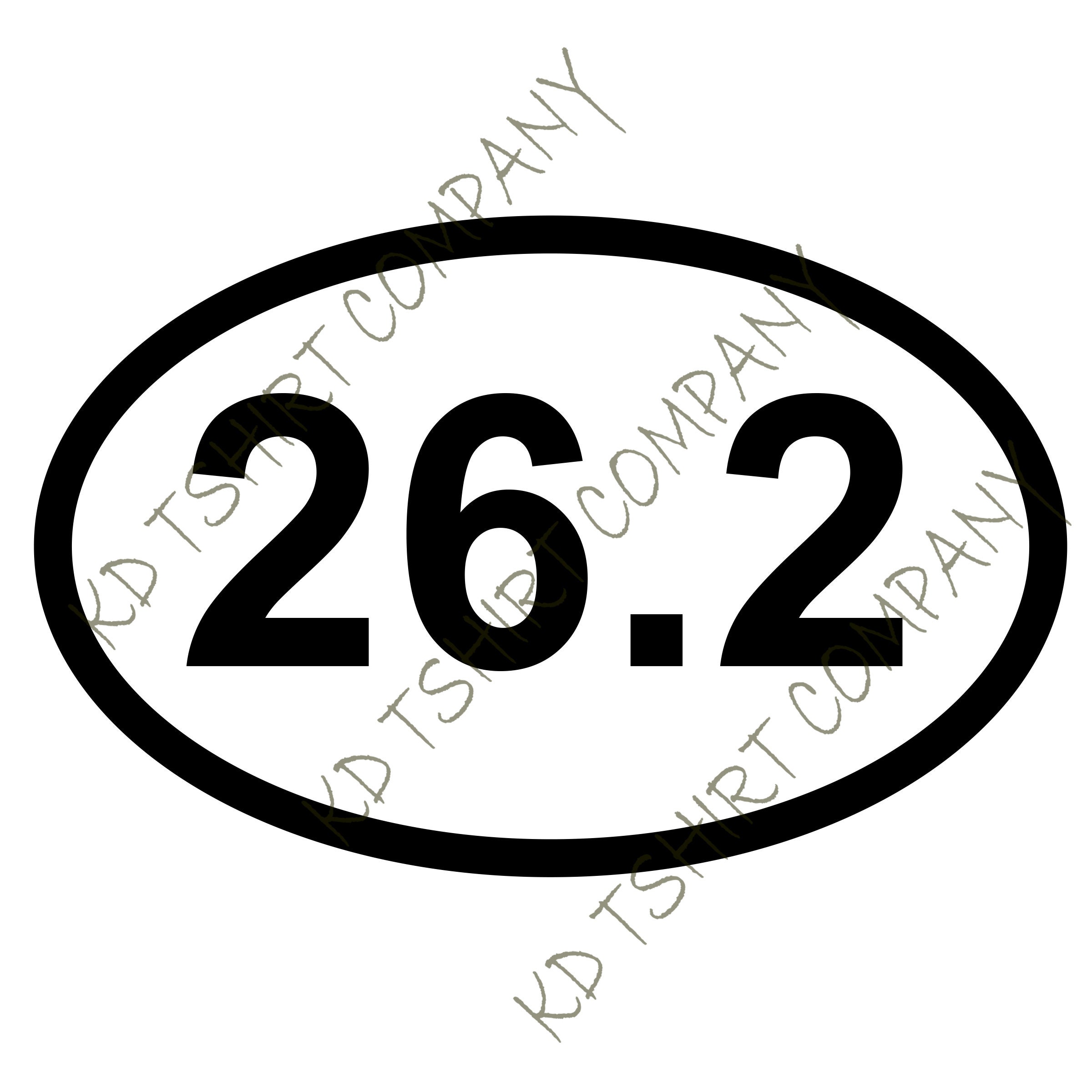 26.2 Running Sticker, 26.2 Running Decal, 26.2, 13.1, 5k, 10k, Funny ...