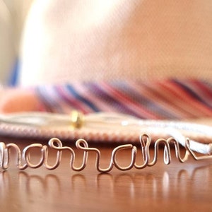 Bracelet prénom, bracelet message à personnaliser en Gold Filled OR 14 carats. Offrez un beau cadeau aux personnes chères image 6