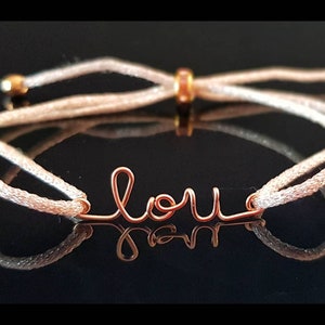 Bracelet personnalisable avec prénom ou message en Gold Filled cadeau anniversaire, maman, mamie, maîtresse, nounou, mariage... image 3