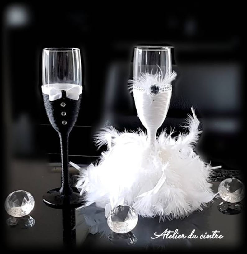 Flûtes champagne personnalisables pour votre mariage. Etsy