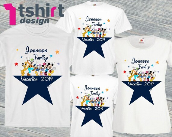 disney group t shirts