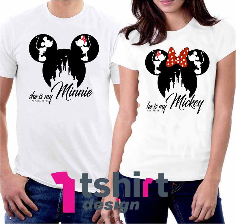 disney anniversary couple shirts