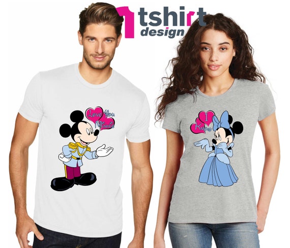 Love you Minnie. I know Disney Matching Shirts. Honeymoon | Etsy