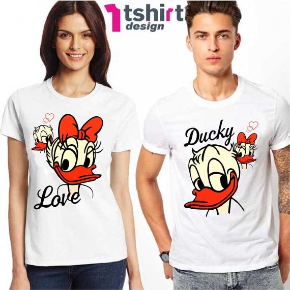 donald and daisy duck couple shirts