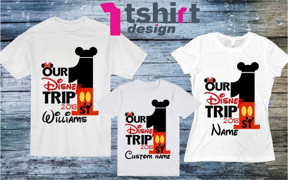personalised family disney t shirts
