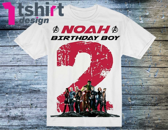 avengers birthday boy shirt